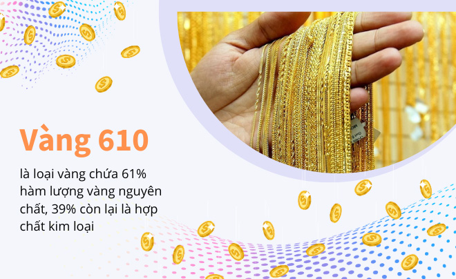 Vàng tây 610 là gì?