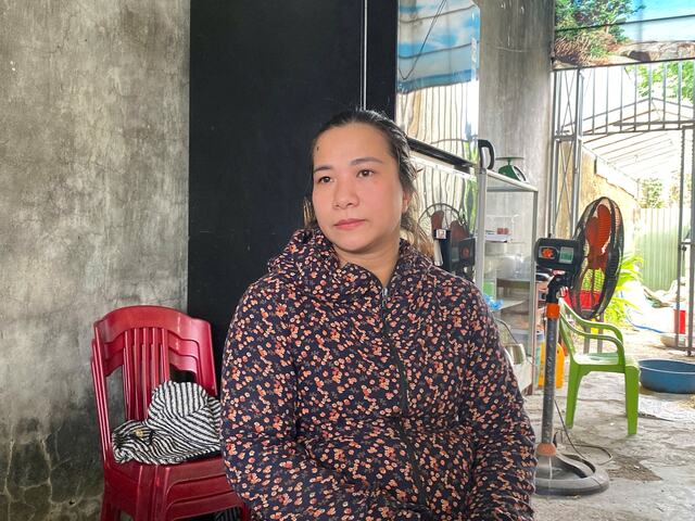 Bà Nguyễn Thị Bích Tâm, người cô ruột với các cháu bé có những chia sẻ với các phóng viên Bà Nguyễn Thị Bích Tâm, người cô ruột với các cháu bé có những chia sẻ với các phóng viên