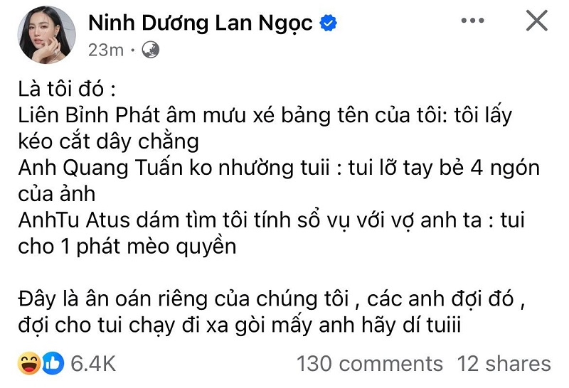 Lan Ngọc là nữ nghệ sĩ duy nhất trong đội hình Lan Ngọc là nữ nghệ sĩ duy nhất trong đội hình